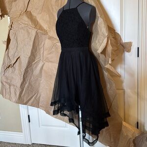 Sweet cocktail dress with flowing hemline